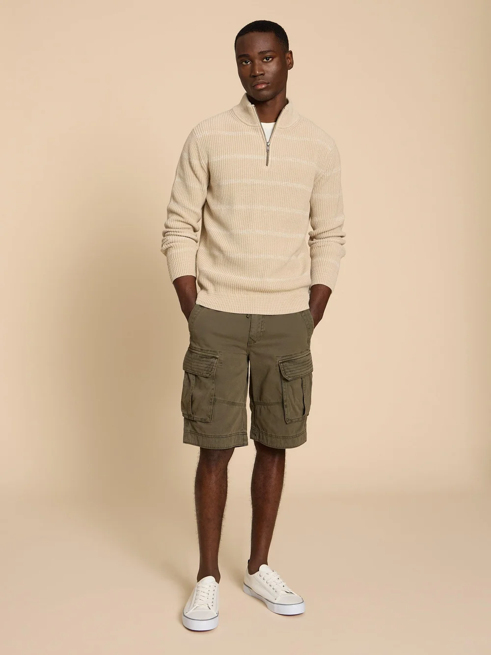 Halsall Cargoshorts aus Bio-Baumwolle - Khaki Grn - 30/R Bild 1
