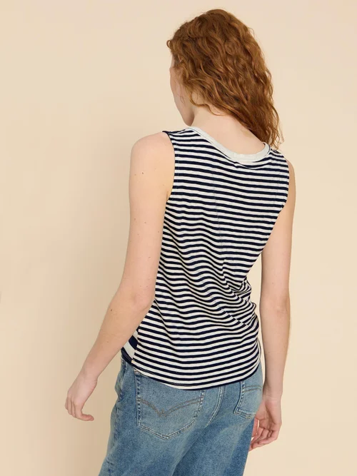 Laila Trägertop - Navy Multi - 38 Bild 4