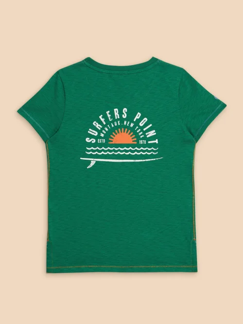 T-Shirt mit Surfermotiv - Green Pr - 3-4 Bild 3