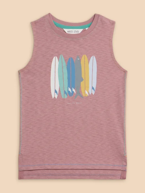 Ärmelloses T-Shirt mit Surfbrettmotiv - Dus Purple - 3-4 Bild 1
