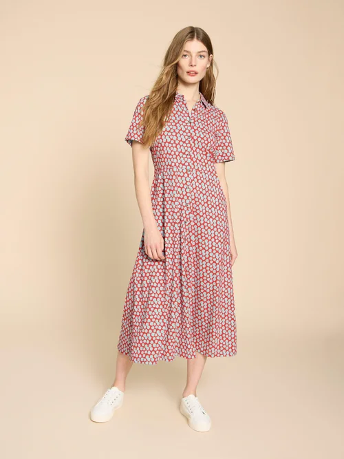Rua Blusenkleid aus Jersey - Red Pr - 38/R Bild 1