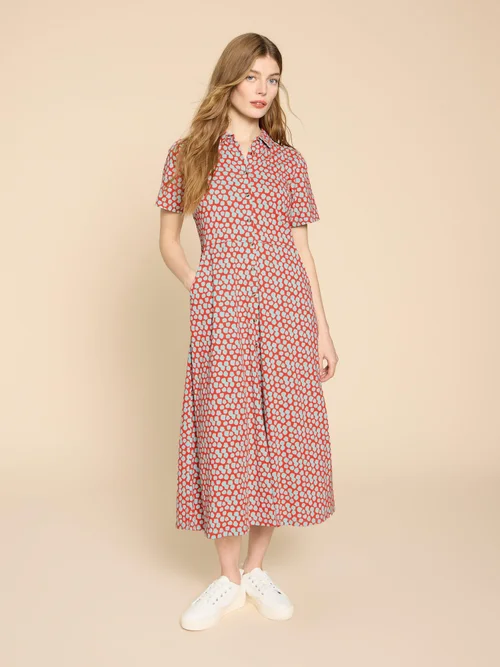Rua Blusenkleid aus Jersey - Red Pr - 38/R Bild 2