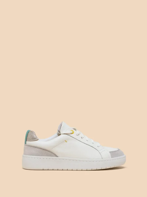 Lily Ledersneaker mit Wildlederbesätzen - White Mlt - 36 Bild 1
