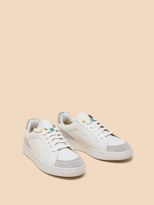 Lily Ledersneaker mit Wildlederbesätzen - White Mlt - 36 Bild 2