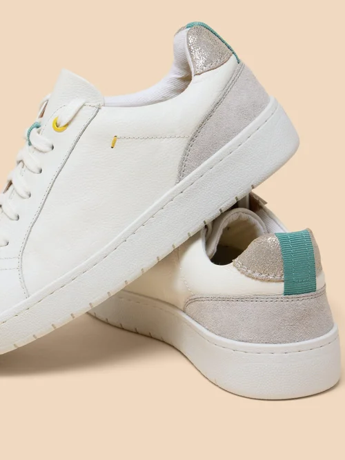 Lily Ledersneaker mit Wildlederbesätzen - White Mlt - 36 Bild 3