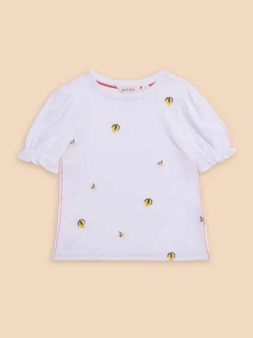 T-Shirt mit Zitronenmotiv - Bril White - 9-10 Bild 1