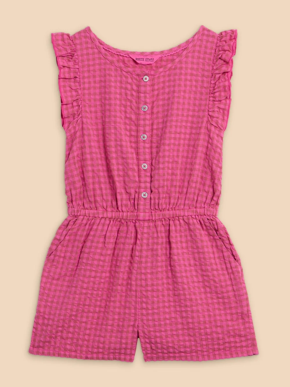 Playsuit mit Vichy-Karo - Dus Pink - 3-4 Bild 1