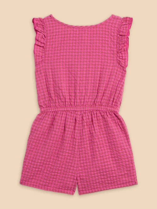 Playsuit mit Vichy-Karo - Dus Pink - 3-4 Bild 3