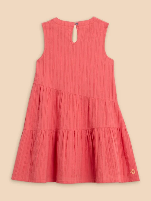 Coral Kleid aus Baumwolle - Mid Coral - 9-10 Bild 3