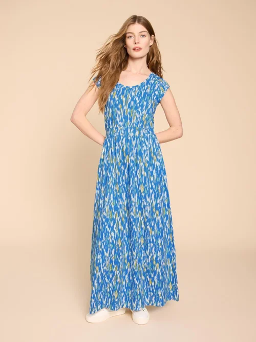 Darcie Maxikleid aus Jersey - Blue Pr - 52/R Bild 2