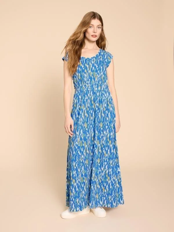 Darcie Maxikleid aus Jersey - Blue Pr - 52/R Bild 1