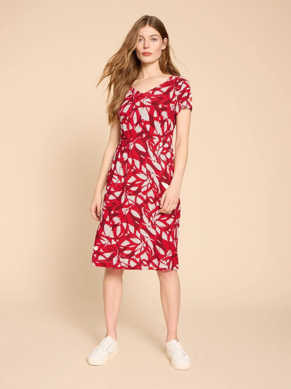 Tallie LENZING™ ECOVERO™ Jerseykleid - Red Pr - 52/R Bild 1