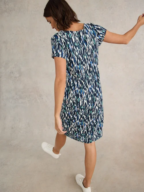 Tallie LENZING™ ECOVERO™ Jerseykleid - Navy Multi - 52/R Bild 4