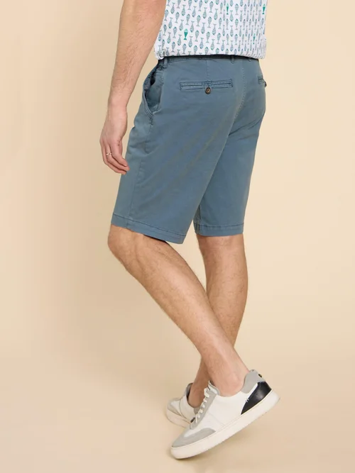 Chino-Shorts aus Bio-Baumwolle - Mid Blue - 40/R Bild 4