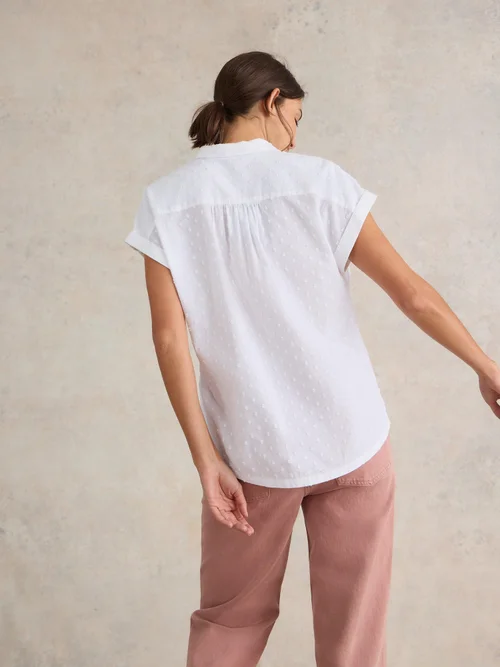 Bluse Ellie aus Bio-Baumwolle - Pale Ivory - 50 Bild 4
