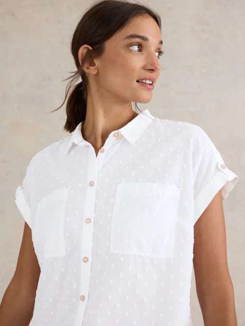 Bluse Ellie aus Bio-Baumwolle - Pale Ivory - 50 Bild 3
