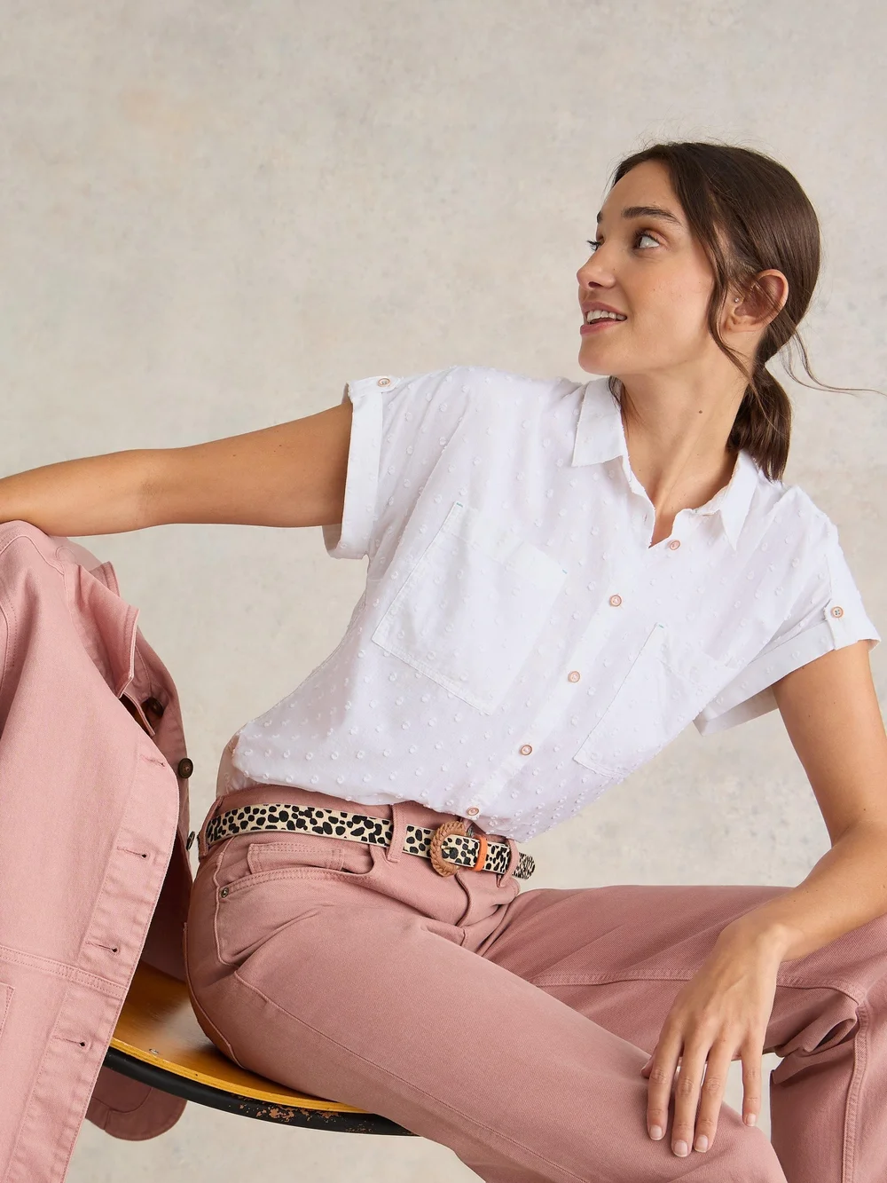 Bluse Ellie aus Bio-Baumwolle - Pale Ivory - 50 Bild 1
