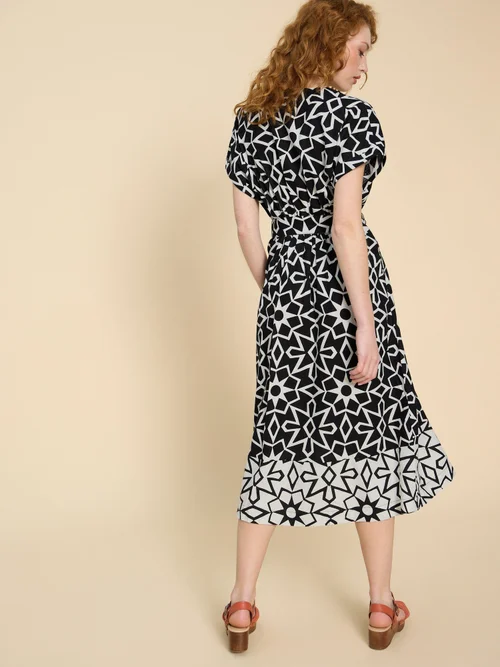 Wickelkleid Sophie aus Leinenmischung - Blk Pr - 50 Bild 4
