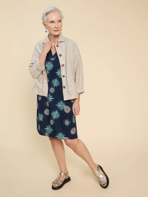 Etuikleid Lydia - Navy Pr - 34 Bild 3