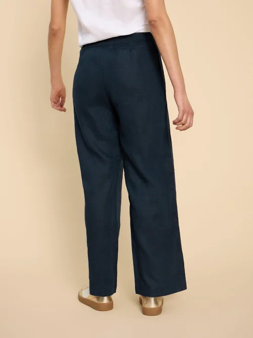 Weite Leinenhose Belle - Dark Navy - 52/R Bild 4