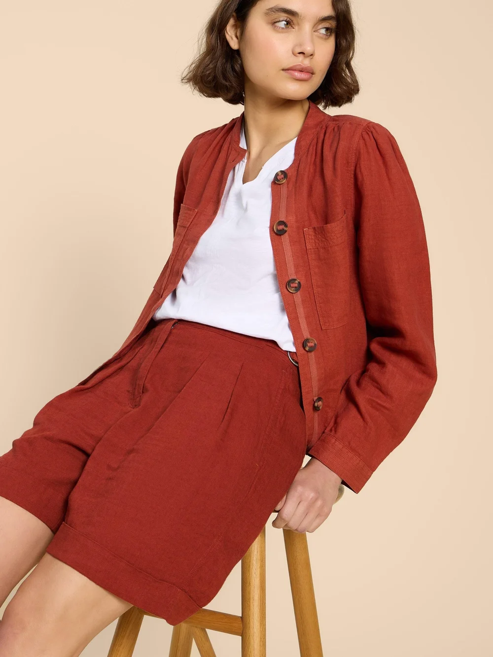 Shorts Una - Dk Red - 52 Bild 1