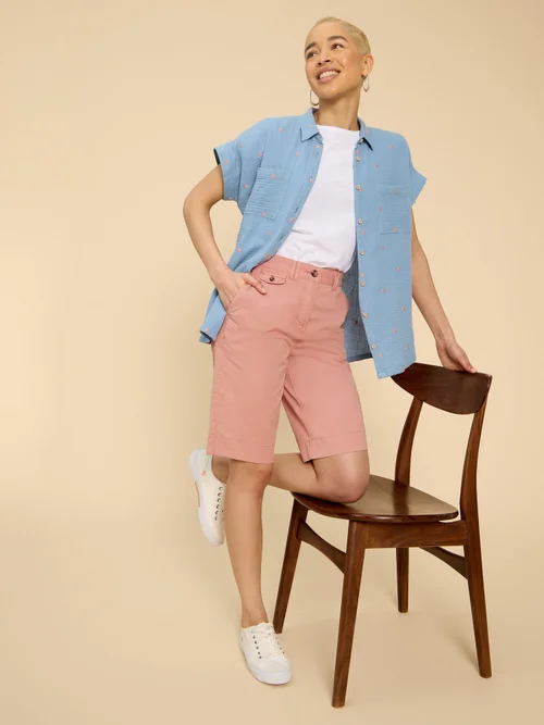 Shorts Hayley aus Bio-Baumwolle - Mid Pink - 52/S Bild 1