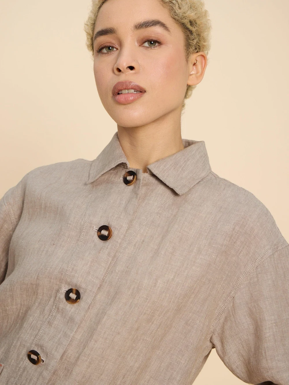 Leinenjacke Carrie - Lgt Nat - 52 Bild 1