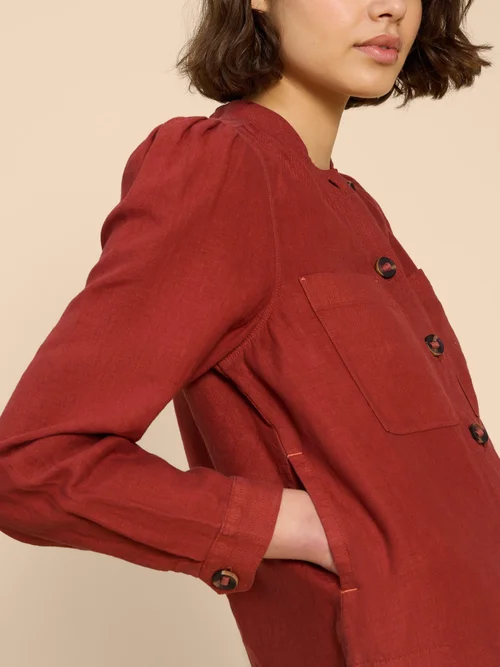 Leinenjacke Delilah - Dk Red - 52 Bild 3