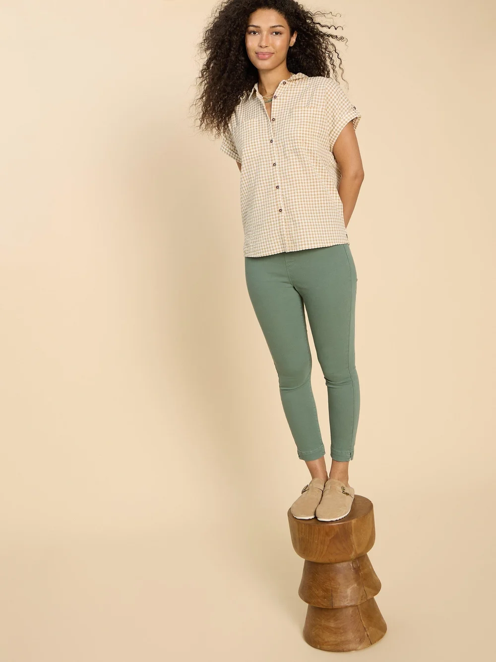 Knöchellange Jegging Janey - Mid Green - 52/R Bild 1
