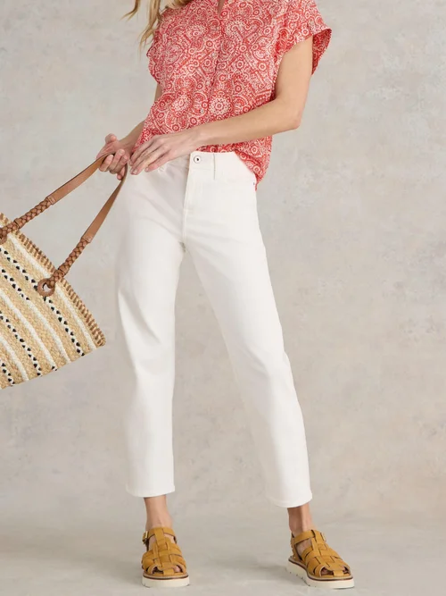 7/8-Jeans Blake mit geradem Bein - Nat White - 52/R Bild 1