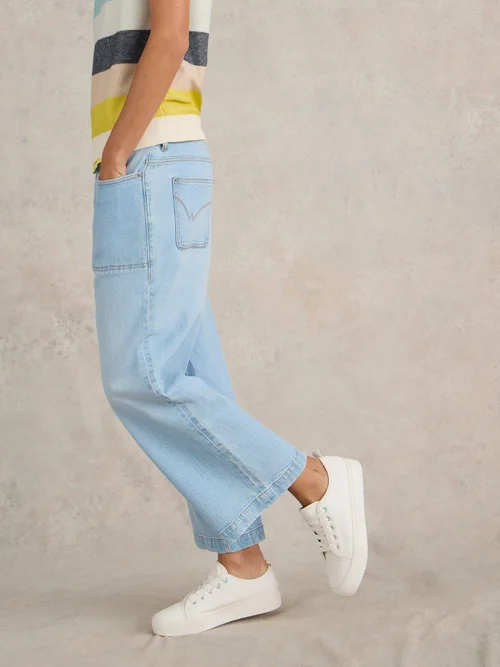 7/8-Jeans Tia mit weitem Bein - Lgt Denim - 52/R Bild 3