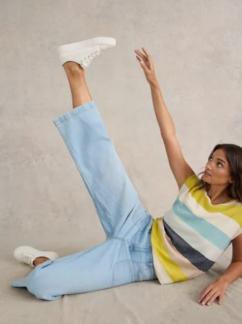 7/8-Jeans Tia mit weitem Bein