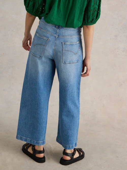 7/8-Jeans Tia mit weitem Bein - Mid Denim - 52/R Bild 4
