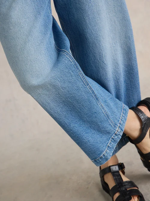 7/8-Jeans Tia mit weitem Bein - Mid Denim - 52/R Bild 3