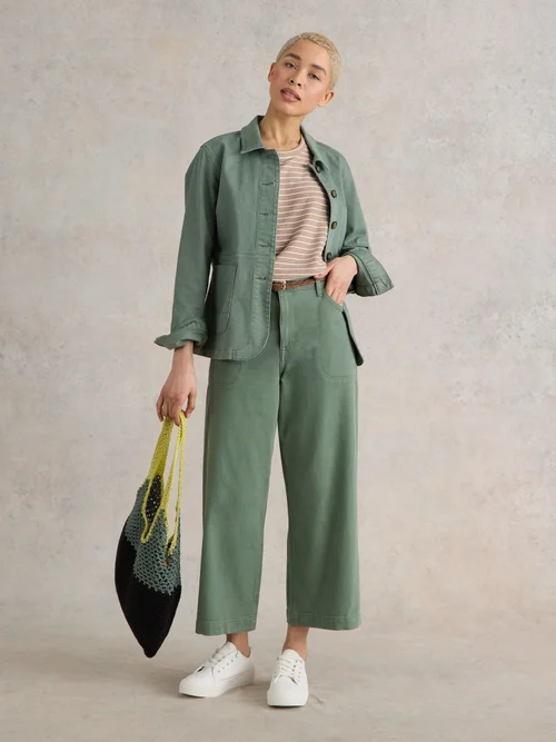 7/8-Jeans Tia mit weitem Bein - Mid Green - 52/R Bild 2