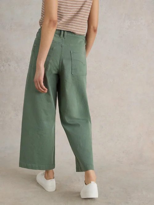 7/8-Jeans Tia mit weitem Bein - Mid Green - 52/R Bild 4