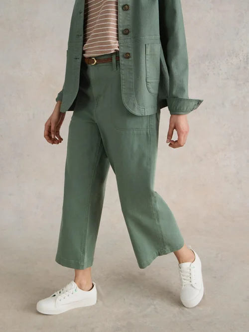 7/8-Jeans Tia mit weitem Bein - Mid Green - 52/R Bild 3