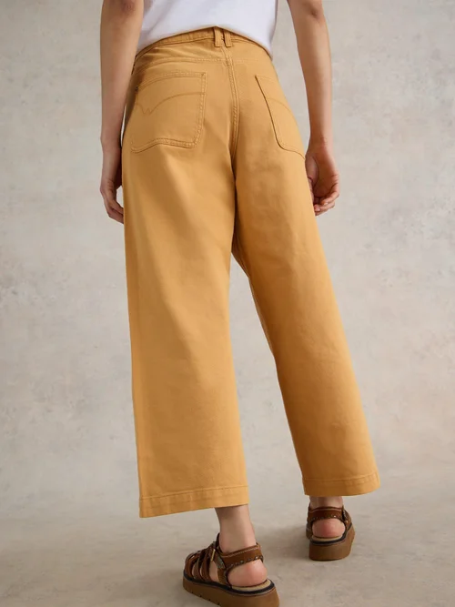 7/8-Jeans Tia mit weitem Bein - Mid Yellow - 52/R Bild 4
