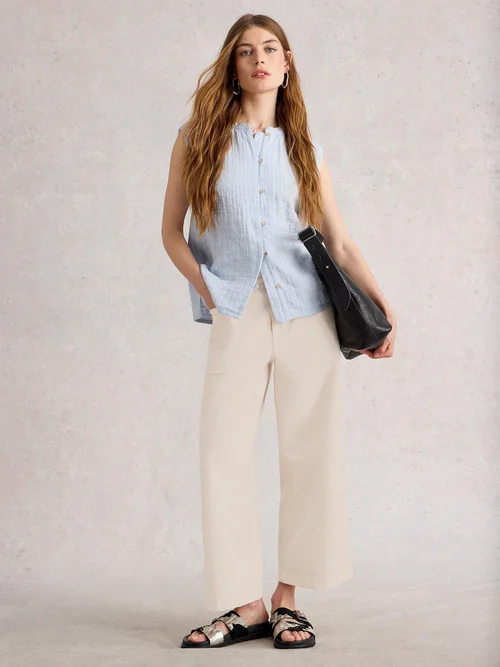 7/8-Jeans Tia mit weitem Bein - Nat White - 50/R Bild 2
