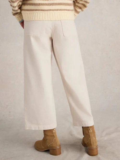 7/8-Jeans Tia mit weitem Bein - Nat White - 50/R Bild 4