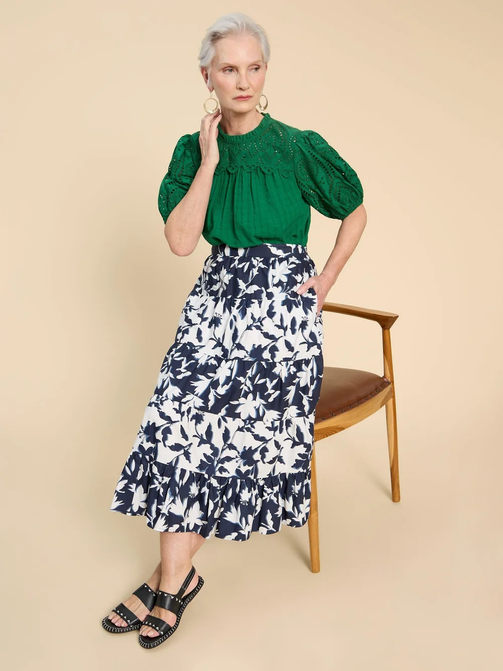 Mayra Midirock mit Printmix - Navy Pr - 42/R Bild 1