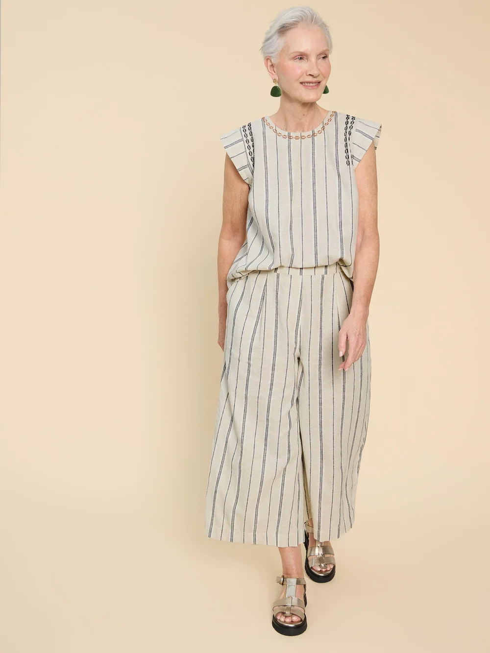 Lisette Gestreifte Culotte - Nat Mlt - 52/R Bild 1
