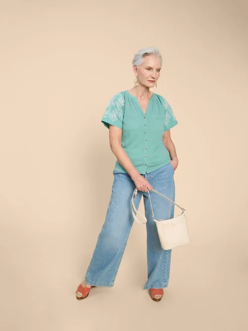 Daisy Raglanbluse - Mid Teal - 52 Bild 2