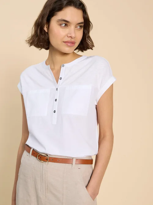 Beth Bluse aus Jersey-Mix - Bril White - 52 Bild 3