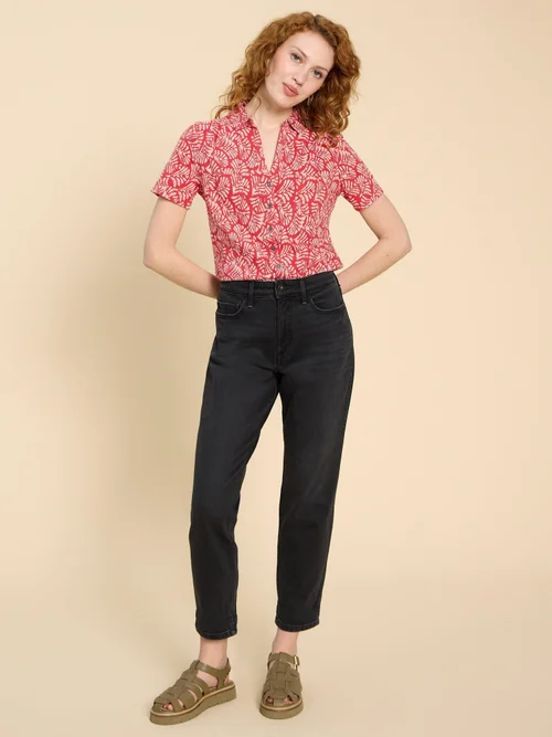 Penny Jerseybluse mit Taschen - Red Pr - 52 Bild 2