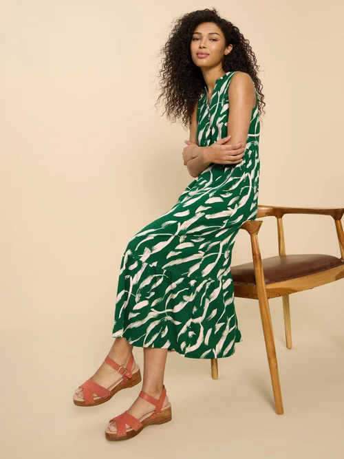 Sonia Maxikleid aus Jersey - Green Pr - 52/R Bild 1