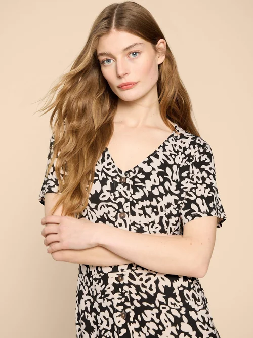 Amelia Jerseykleid - Blk Pr - 52/R Bild 3