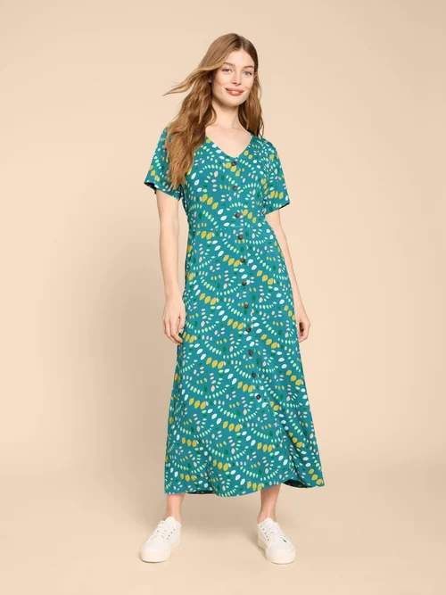 Amelia Jerseykleid - Teal Pr - 52/R Bild 1