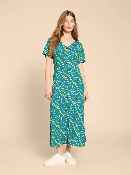 Amelia Jerseykleid - Teal Pr - 52/R Bild 2