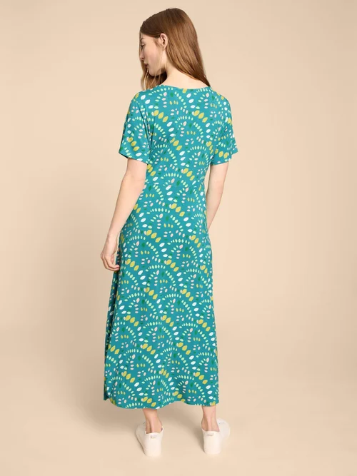 Amelia Jerseykleid - Teal Pr - 52/R Bild 4